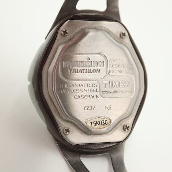 Timex Ironman Triathlon 36mm Unisex Watch Titanium Resin Band with New Battery - Picture 14 of 14